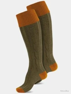 CHAUSSETTES HAUTES OCRE/KAKI 45/47