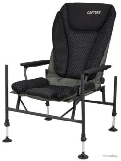 Capture Outdoor, Pro Feeder Chair "Airflow Black X-45 Pro", Pêche Au Feeder, Confortable, ...