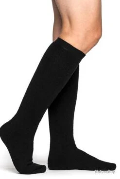 Chaussette Montante 400 Knee High Woolpower Noir 40-44