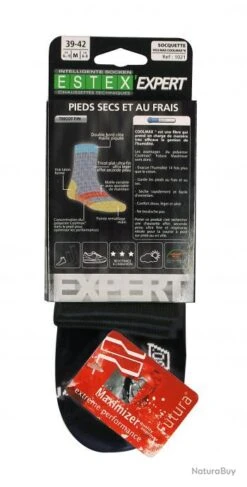 LOT DE 2 PAIRES DE CHAUSSETTES DE SPORT NOIRES COOL MAX TAILLE 35/38