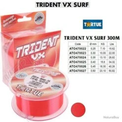 NYLON TRIDENT VX SURF TORTUE 0.30 Mm