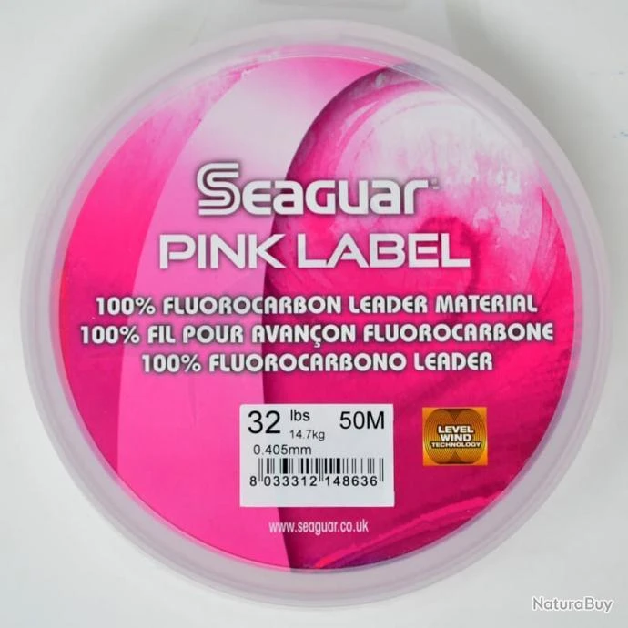 Seaguar Fluorocarbon Pink Label 50m 32lb 3 Seaguar Fluorocarbon Pink Label 50m 32lb
