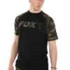 T-Shirt Black/Camo Fox M -Matériel De Pêche 00001 T Shirt Black Camo Fox M