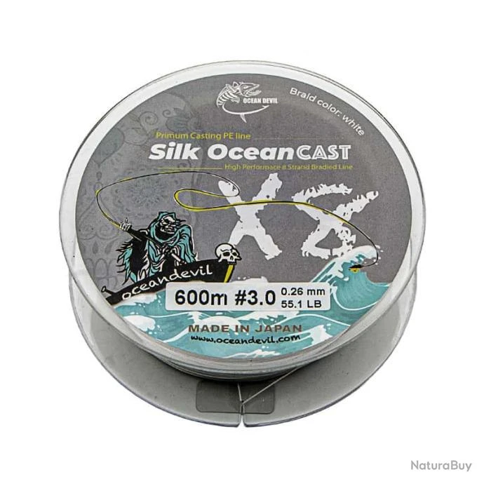 Tresse OceanDevil Silk Ocean Cast 600m 55,1lb 3 Tresse OceanDevil Silk Ocean Cast 600m 55,1lb