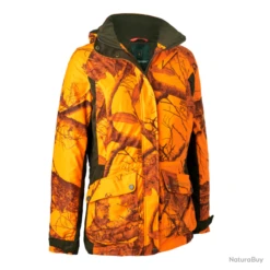 Veste De Chasse Chaude Femme Deerhunter Estelle Winter Camo Orange