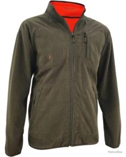 Deerhunter Veste Polaire Réversible Michael (Couleur: Brun/orange Fluo)