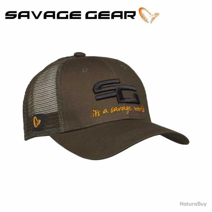 Casquette Trucker Savage Gear SG4 One Size Olive Green 4 Casquette Trucker Savage Gear SG4 One Size Olive Green – Image 2