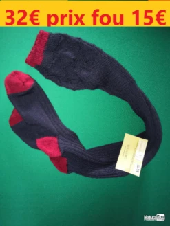 Chaussettes Hautes DXO BLEUES ROUGES Très Hautes Pointure 36/38 DXO810-36/38