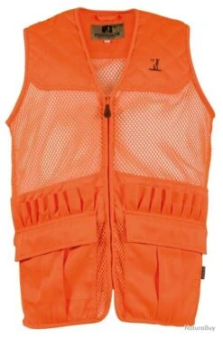 Gilet Filet Orange Fluo Savane PERCUSSION-3XL
