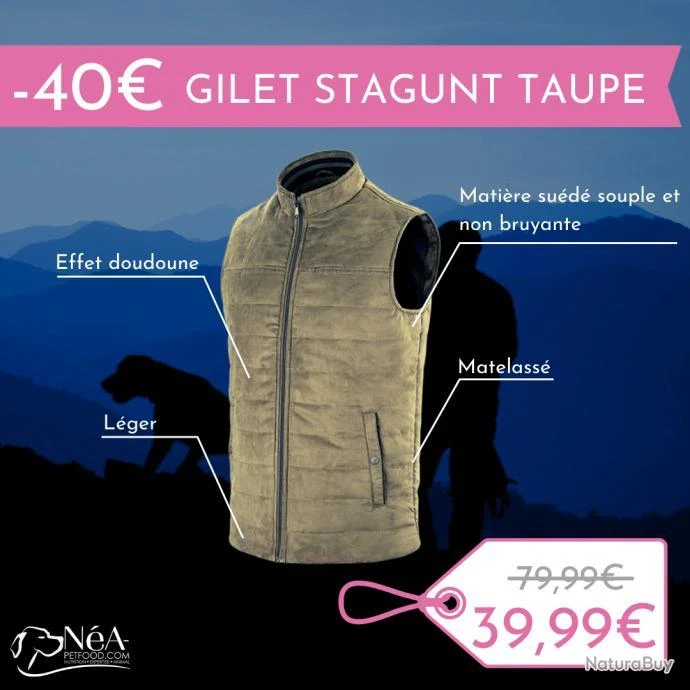 Gilet Matelassé Stagunt Buck Vest - Taupe GILET STAGUNT BUCK VEST TAUPE S 4 Gilet Matelassé Stagunt Buck Vest - Taupe GILET STAGUNT BUCK VEST TAUPE S – Image 2