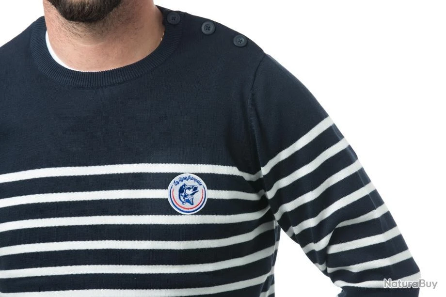 Pull La Ligne Française Marinière Homme Ou Femme 4 Pull La Ligne Française Marinière Homme Ou Femme – Image 2