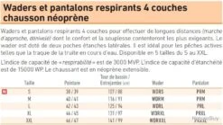 Waders Respirant 4 Couches Chaussons Néoprène Daiwa Taille XXL Pointure 46/47 -Matériel De Pêche 00002 Waders Respirant 4 Couches Chaussons Neoprene Daiwa Taille XXL Pointure 46 47