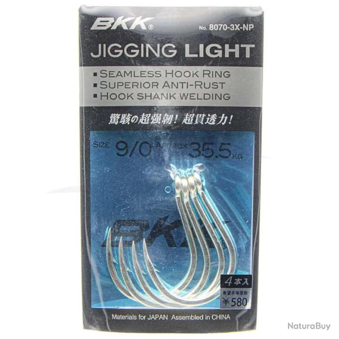 BKK Jigging Light (8070-3X-NP) 9/0 3 BKK Jigging Light (8070-3X-NP) 9/0