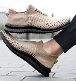 Basket Légère Et Respirante Sans Lacets FACTORY Beige -Matériel De Pêche 00003 Basket legere et respirante sans lacets FACTORY beige