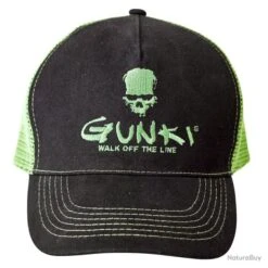 Casquette Trucker Black Gunki -Matériel De Pêche 00003 Casquette Trucker Black Gunki