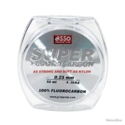 Fluorocarbone Asso "super Fluorocarbon" - Bobine De 50 M Diam. 30/100 -Matériel De Pêche 00003 FLUOROCARBONE ASSO SUPER FLUOROCARBON Bobine de 50 m diam. 30 100