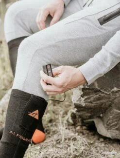 Alpenheat AJ26 S Chaussettes Chauffantes Coton - (36/38) -Matériel De Pêche 00004 AJ26 S Chaussettes Chauffantes coton 36 38