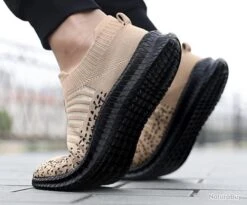 Basket Légère Et Respirante Sans Lacets FACTORY Beige -Matériel De Pêche 00004 Basket legere et respirante sans lacets FACTORY beige