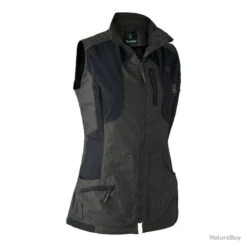 Gilet Lady Ann Noir/gris Deerhunter