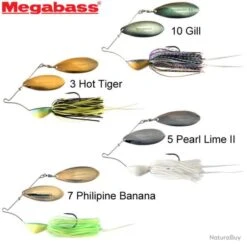 Leurre Spinnerbait Megabass V Flat Power Bomb 1/2 3 Hot Tiger 5 Leurre Spinnerbait Megabass V Flat Power Bomb 1/2 3 Hot Tiger -Matériel De Pêche 00004 Leurre Spinnerbait Megabass V Flat Power Bomb 1 2 3 Hot Tiger