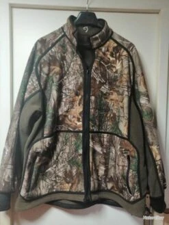 VESTE POLAIRE POWERFLEECE REVERSIBLE BROWNING XTRA/VERT -Matériel De Pêche 00005 VESTE POLAIRE POWERFLEECE REVERSIBLE BROWNING XTRA VERT