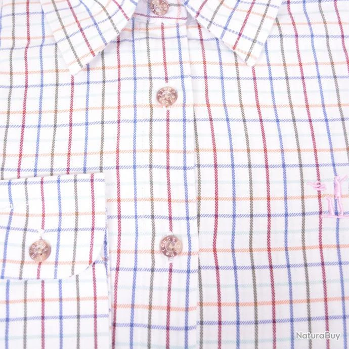 Chemise Femme Carreaux Ocre Percussion Taille 1 4 Chemise Femme Carreaux Ocre Percussion Taille 1 – Image 2