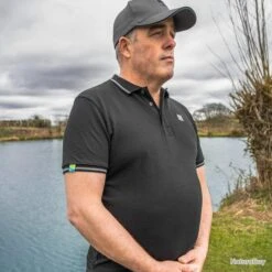 Black Polo Preston -Matériel De Pêche 00008 Black Polo Preston M
