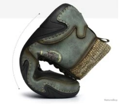 Chaussure Montante En CUIR VÉRITABLE , TRÉS HAUTE QUALITÉ.....Jusqu'au 48..COLORIS VERT -Matériel De Pêche 00008 Chaussure montante en CUIR VERITABLE molletonne TRES HAUTE QUALITE.Jusqu au 48.COLORIS VERT