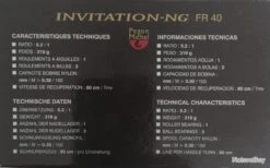 Lot De 2 Moulinets PEZON & MICHEL INVITATION-NG FR 40 -Matériel De Pêche 00008 Lot de 2 Moulinets PEZON MICHEL INVITATION NG FR 40