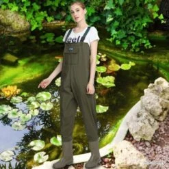 Waders De Pêche Imperméable Pour Femme - Salopette Imperméable - Bottes De Pêche - Vert -Matériel De Pêche 00008 Waders de peche impermeable pour femme Salopette impermeable Bottes de peche Vert