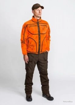VESTE POLAIRE REVERSIBLE PINEWOOD RED DEER CAMOU -Matériel De Pêche 00009 VESTE POLAIRE REVERSIBLE PINEWOOD RED DEER CAMOU