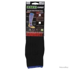 Chaussettes Mi-Bas Intervention Estex - Noir - 43-46 -Matériel De Pêche 00010 Chaussettes techniques Mi Bas Intervention Estex Noir 43 46 FR