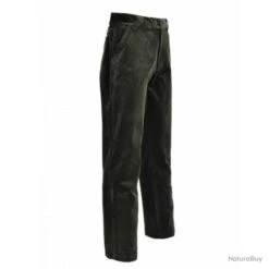 Pantalon De Chasse Percussion Velours Country Kaki Vert