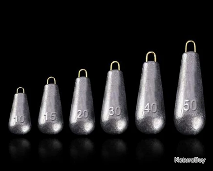 Plomb Pêche Lot De 5 Pièces 60g 5 Plomb Pêche Lot De 5 Pièces 60g – Image 3