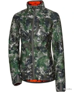 Veste Polaire Dame Couleur Signal Taclwood Couleur Olive Orange Signal.
